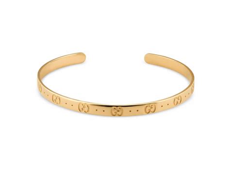 bracciale rigido gucci|Bracciale rigido con scritta Gucci.